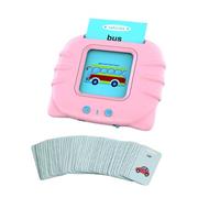 Gogogmee Carte Educative Parlanti in Inglese per Macchina Didattica Interattiva Rosa con Carte Colorate per Apprendimento di Lettere Animali e Suoni Gioco Montessori per Sviluppo Memoria e