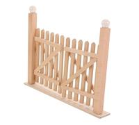 Gogogmee Casa delle Doppio Miniatura per Recinzione Esterno Accessorio DIY Facile da Montare per Scenari Giardino e Cortile