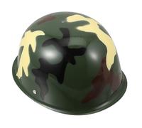 Gogogmee Casco Giocattolo in Plastica Mimetica, Cappello da Soldato Simulato Design Realistico, Accessorio per Travestimenti e Giochi di Ruolo, Taglia Unica per Festa e Gioco Creativo