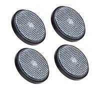 Gogogmee Catarifrangenti per Bici Rotondi in Plastica Set da 4 Pezzi, Riflettore Posteriore Bianco per Biciclette e Moto, Sicurezza visibilità Migliorata per Guida Notturna e Urbane