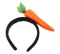 Gogogmee Cerchietto Carota Peluche 21X19X5 CM Fascia Capelli Realistica e Versatile per Ragazzi e Ragazze per Feste e Costumi Pasquali