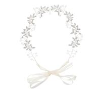 Gogogmee Cerchietto per Chioma da Sposa in Lega e Cristalli Argento Raffinato e Delicato, Accessorio per Chioma per Fotografia e Serate Speciali