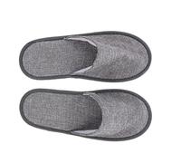 Gogogmee Ciabatte Monouso Pieghevoli Antiscivolo da Viaggio per Ospiti Hotel e Casa, Leggere e Comode Suola 5mm Grigio, per Viaggi e Soggiorni