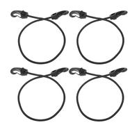 Gogogmee Cinghia Elastica Ganci in Plastica 4 Pezzi 65 Cm, Accessorio Portatile per Campeggio e Sport all’Aperto, Corda di Fissaggio Multiuso per Kayak e attività Outdoor