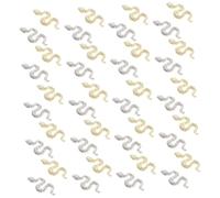 Gogogmee Ciondoli Per Nail Art 3d a Forma Di Serpente, Set Da 40 Pezzi Per Decorazioni Unghie Acriliche, Accessori Per Manicure Fai Da Te, Design Unico Per Nail Art Creativa e Sofisticata