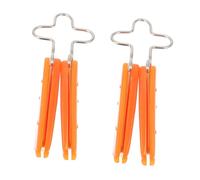 Gogogmee Clip Modellante Naso 2 Pezzi in Silicone Arancia per Sollevare e Modellare Naso Comfortevole e Sicuro per Uso Quotidiano