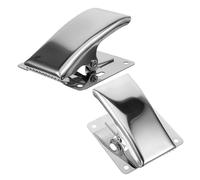 Gogogmee Clip per Pesce in Acciaio Inossidabile 2 Pezzi Morsetto a Ganasce Profonde per Tranci di Pesce Strumento per la Pulizia con Molla ad Alta Resistenza per Cucina e Pesca