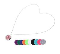 Gogogmee Collana Diffusore Olio in Acciaio con Ciondolo Vintage Pad Ricaricabili Accessorio Chic e Decorativo per Donne