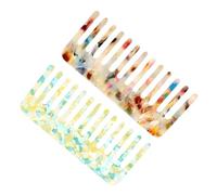 Gogogmee Confezione Da 2 Fogli Di Acetato - Pettine Statico Per Pettini Portatili Per Lo Styling Per Donne Strumenti Per Parrucchieri A Denti Larghi Per Salone Di Bellezza Domestico