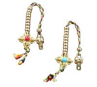 Gogogmee Contatore per Perline Buddiste e Ciondolo Tibetano 2 Pezzi, Strumento di Meditazione per Canti e Preghiere Buddiste, Accessori Fai da Te per Creazione Gioielli, Resistente