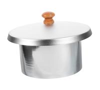 Gogogmee Contenitore per Sciogliere la Cera 600cc in Alluminio con Coperchio, Pot Efficiente e Sicuro per Macchina Scaldacera, Set Argento