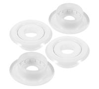 Gogogmee Copertura per Sprinkler Antincendio Dn15 1/2 - Set 4 Piastre di Protezione per Testina Sprinkler Anello di Finitura per Soffitto Design a Due Pezzi per Ambienti Residenziali e