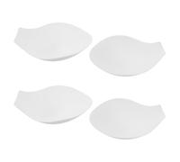 Gogogmee Coppa da Nuoto per Uomo 4 Pezzi Imbottitura Assorbente Morbida Bianca, Cuscinetto Riutilizzabile per Biancheria Intima Sportiva Perforazioni Traspiranti per Atletica ad Alto