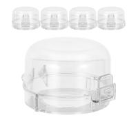 Gogogmee Coprimanopole per Fornelli a Gas da 5 Pezzi: Protezioni per Fornelli di Sicurezza per Bambini Resistenti Al Calore, Impermeabili E Resistenti All'olio per Manopole di Cottura Domestiche