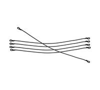 Gogogmee Corda Elastica in Lattice 5 Pezzi 5mmx70cm con Fibbia a Pressione per Rete Trampolino, Legaccio per Fissaggio Rapido e Sostituzione, Cordino Multiuso per Sport Indoor e Outdoor