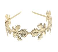 Gogogmee Coro Di Foglie Metallo Dorato Per Matrimonio Cerchietto Elegante Per Feste Prom e Cosplay Accessorio Da Sposa e Decorativo