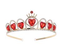 Gogogmee Corona da Sposa Lucida a Cuore in Rame Tiara Elegante per Abito da Sposa Accessorio Anallergico per Matrimoni e Feste Corona Piccola Decorativa per Donne e Ragazze
