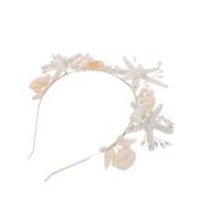 Gogogmee Corona di Conchiglie Fascia per Capelli da Sposa Stella Marina Accessorio per Capelli da Spiaggia per Donne e Ragazze Copricapo Leggero e Confortevole per Eventi all Aperto