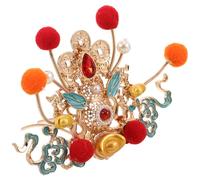 Gogogmee Coroncina Tradizionale Cinese per Chioma Strass e Bastoncino per Chignon, Fermaglio Vintage Leggero Perle, Accessorio Hanfu per Matrimonio, Capodanno e Feste 2026