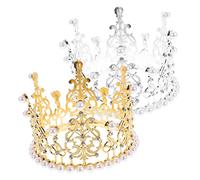 Gogogmee Corone Per Feste Di Compleanno Per Bambini 2 Pezzi Decorazioni Con Strass Copricapo Per Feste Da Bambina Eleganti Accessori Per Per Celebrazioni