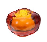 Gogogmee Cristallo Pesapaper Persimmon in Vetro Pesante Decorazione Miniatura Frutta Realistica per Calligrafia Cinese Supporto Stabile per Cucito Arte e Ufficio Accessorio da Scrivania