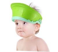 Gogogmee Cuffia Lavaggio Capelli Protettore Orecchie Silicone Verde Leggera Regolabile per Bagno e Doccia da Mesi Anni Protezione Occhi e Viso da Acqua e Shampoo