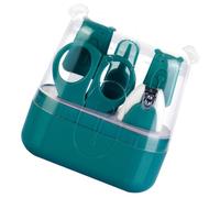 Gogogmee Cura Unghie Ragazzo Ragazza Rifinitore e Tronchesino Sicuro con Lama Smussata Impugnatura Confortevole e Design Portatile Kit Tagliaunghie Verde