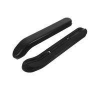 Gogogmee Cuscinetti Imbottiti per Braccioli Sedia Rotelle in PU Schiuma Nero Curvo con Distanza Accessori per Sostituzione Braccioli Resistente per Comfort Prolungato