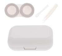 Gogogmee Custodia per Lenti a Contatto da Viaggio Piccola e Leggera con Specchio Contenitore Doppio per Lenti a Contatto Tascabile Resistente e Pratico per Uso Quotidiano