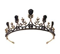 Gogogmee da Sposa Vintage in Oro e Nero Copricapo da Sposa Barocco per Matrimonio Accessorio per Chioma D’Epoca per Cerimonie e Feste
