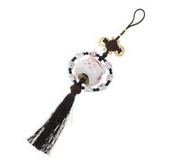 Gogogmee Decorazione Auto Della Fortuna Nero Pendaglio da Specchietto Retrovisore Antifading Resistente Accessorio Interni Auto per Buona Sorte e Sicurezza