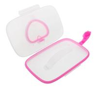 Gogogmee Dispenser per Salviette Umidificate Portatile Leggero e Compatto Ricaricabile per Salviette da Viaggio Custodia a Forma di Cuore per Auto e Borsa Pannolini