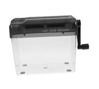 Gogogmee Distruggidocumenti Manuale da Scrivania Portatile Nero Tagliacarte per Ufficio e Casa Trituratore Carta Compatto Inossidabile Protezione Privacy Facile Elettricità