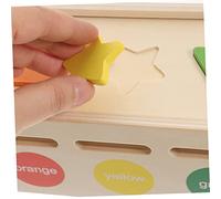 Gogogmee Educativo Sensoriale in Legno per Scatola Colori Impilabile con Puzzle Migliora Coordinazione Occhio Mano e Cognizione Regalo Compleanno