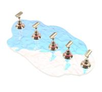 Gogogmee Espositore Per Unghie Supporto Per Nail Art Supporto Per Manicure in Acrilico Con Base A Led Per Unghie Finte