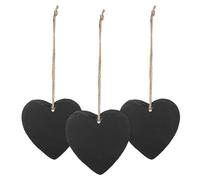 Gogogmee Etichette per Piante a Forma di Cuore in Ardesia Naturale 3 Pezzi con Cordino di Canapa Cancellabili e Riutilizzabili per Giardinaggio Decorazioni e Appenderia