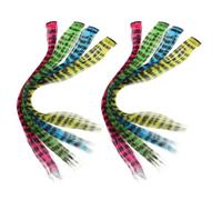 Gogogmee Extension per Chioma Clip Lisci Leopardati 8 Pezzi per Donne e Adolescenti Parrucca Sintetica senza Tracce per Feste e Halloween Accessori Chioma Facili da Fissare e Colore