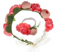Gogogmee Fascia Donna Da Corsage Di Fiori Copricapo Floreale Cerchietto Per Donna Bambina Kit Accessori Fata