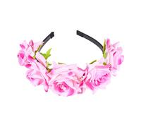 Gogogmee Fascia Floreale Per Donna - Accessori Per Con Rose Finte 3d Elegante Copricapo Da Sposa Per Occasioni Speciali Per La Festa Della