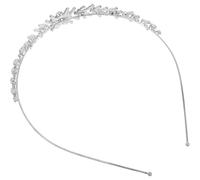 Gogogmee Fascia per Capelli da Sposa con Strass Argento Design Corona Elegante con Catena Artiglio Accessorio Nuziale Sicuro e Comodo per Donne Adatto Tutti gli Stili di Acconciatura per