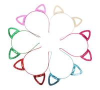 Gogogmee Fascia Per Con Orecchie Di Gatto Paillettes Set Di 6 Cerchietti Adorabili Per Accessori Per Feste e Travestimenti a Tema Gatto