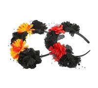 Gogogmee Fascia Per in Tessuto Morbido Con Motivo A Rose E Fiori Alla Moda Per Donne Per Costumi Di Halloween