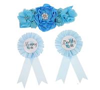 Gogogmee Fascia Per Maternità Spille Per Fiori Da Corsa Cintura Per Pancia Fiori Per Gravidanza Corsage Per Papà Cintura Per Per Shower e Annuncio Della Nascita