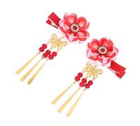 Gogogmee Fermaglio Giapponese con Nappa Lunga Decorazione Floreale Retrò per Leggero e Durevole Accessorio Versatile per Kimono e Stile