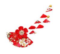 Gogogmee Fermaglio per in Stile Giapponese con di Ciliegio e Nappa Clip Tessile Resistente per Kimono e Accessori Decorazione per Ogni Occasione