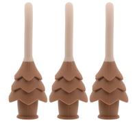 Gogogmee Fermaporta Anti-Pizzicamento per in Silicone Morbido a Forma di Pino Set da 3 Pezzi Protezione Sicurezza per Porte Interne e Giardino Dispositivo Anticollisione e