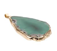 Gogogmee Fette Di Agata Verdi Per Ciondoli e Campanelli Eolici, Accessori Per Gioielli Fai Da Te e Forniture Artigianali, Per Creazioni e Decorazioni Personalizzate