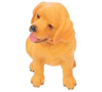 Gogogmee Figura Cane Labrador in Plastica Realistica Miniatura Giocattolo Educativo Per Ragazzo Ragazza Ragazza Figurina Animale Simulata Per Decorazione Desktop Dettagli Finiti