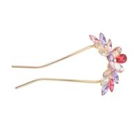 Gogogmee Forcina per Capelli Strass Forcina Francese per Chignon Accessori per Capelli da Sposa Forcine Fiori di Strass per Donna