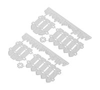 Gogogmee Fustelle da Taglio in Acciaio al Carbonio 2 Pezzi, Stencil Fai da Te per Scrapbooking e Biglietti, Modelli Prato e Recinzione per Decorazioni Artigianali e Feste